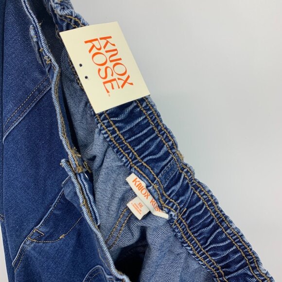 Knox Rose Jeans High Rise Straight Leg Elastic Waist Denim NWT - Picture 5 of 12